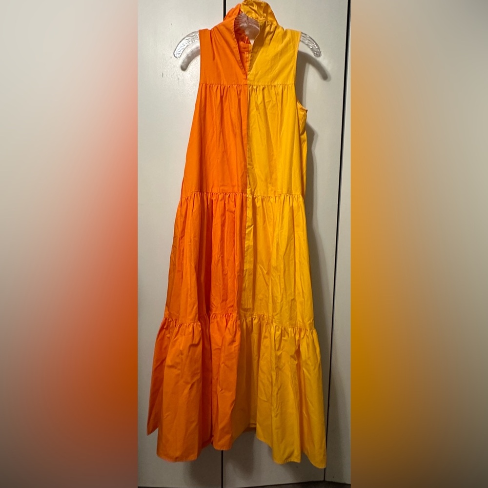 Christopher John Rogers Color Block Yellow/Orange… - image 3